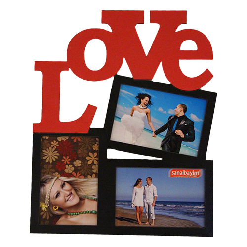 10x15 3lü Aşk Fotoğraf Çerçeve - 1