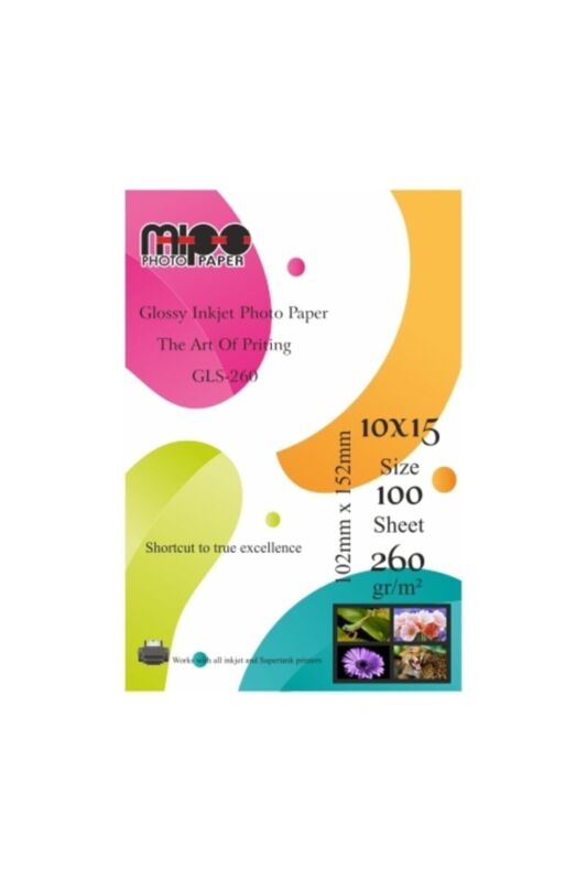 10x15 Parlak İnkjet Fotoğraf Kağıdı 260gr. MİPO - 1