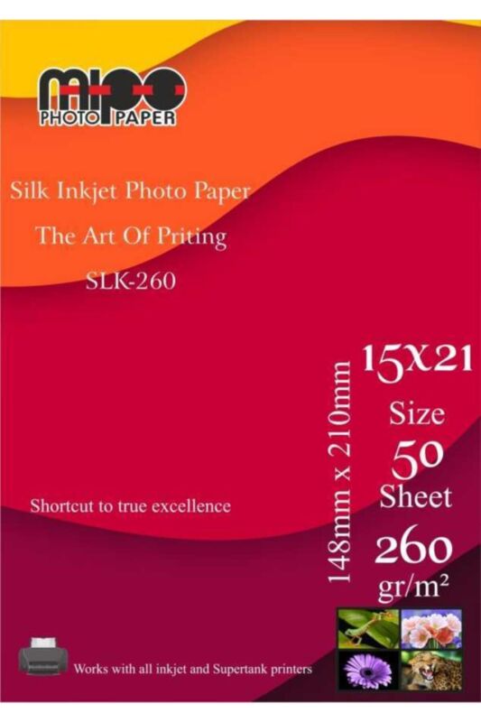 15x21 Mat Fotoğraf Kağıdı 260gr. İnkjet MİPO - 1