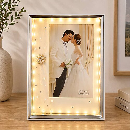 3 Işıklı Fotoğraf Çerçevesi 13x18 - sanalbayim