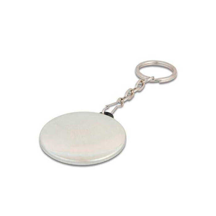 37 mm Buton Rozet Anahtarlık Zincirli - 3