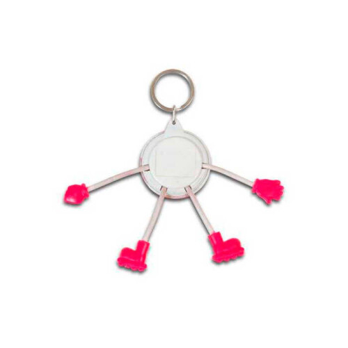 44 mm Buton Rozet Figürlü Anahtarlık - 3