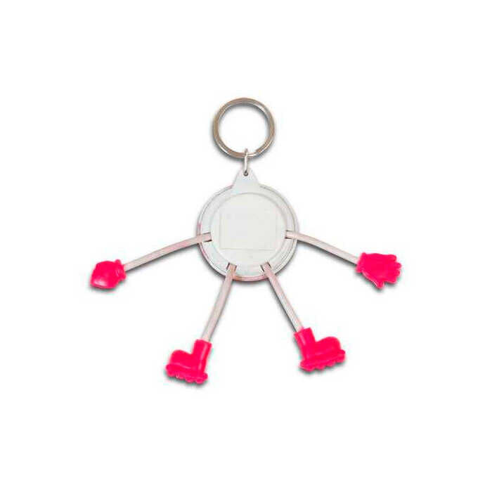 44 mm Buton Rozet Figürlü Anahtarlık - 3