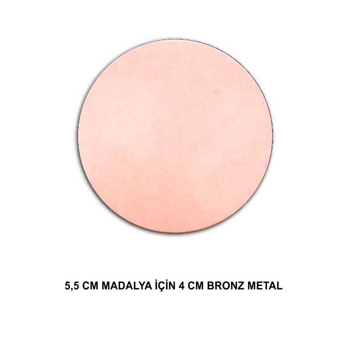 5,5cm Madalya İçin Sublimasyon Metal Baskı Göbeği - 1