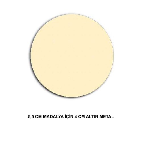 5,5cm Madalya İçin Sublimasyon Metal Baskı Göbeği - (1)