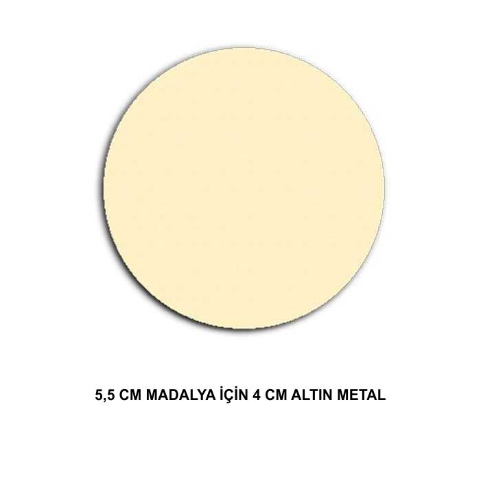 5,5cm Madalya İçin Sublimasyon Metal Baskı Göbeği - 2