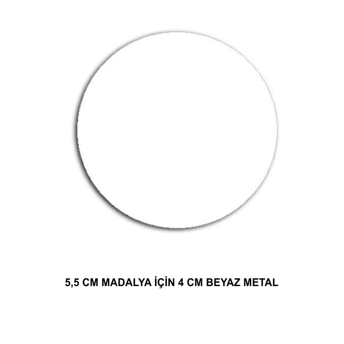 5,5cm Madalya İçin Sublimasyon Metal Baskı Göbeği - 3
