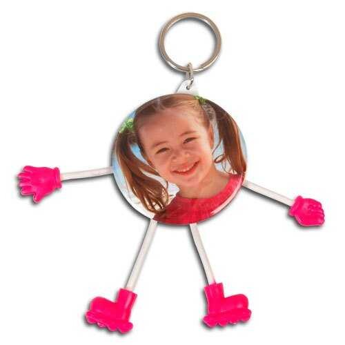 58 mm Buton Rozet Figürlü Anahtarlık - 
