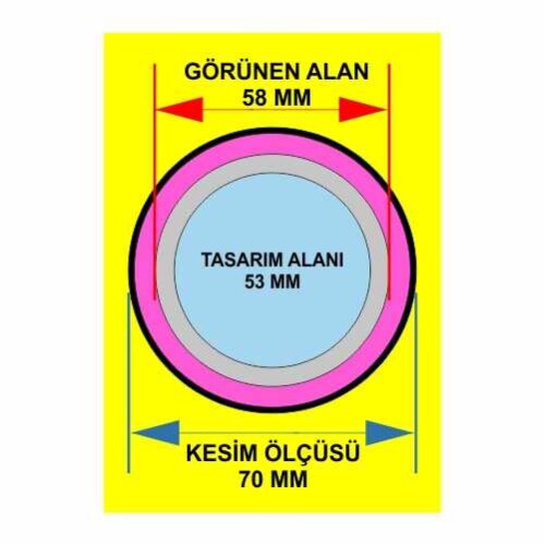 58 mm Buton Rozet Magnet Açacak - 3