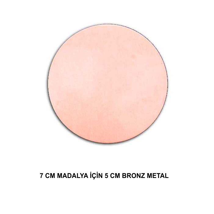 7cm Madalya İçin Sublimasyon Metal Baskı Göbekleri - 1