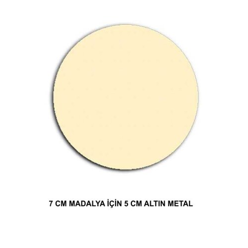 7cm Madalya İçin Sublimasyon Metal Baskı Göbekleri - (1)