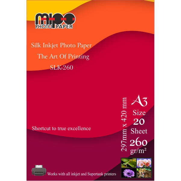 A3 Mat Fotoğraf Kağıdı 260gr. İnkjet MİPO - 2