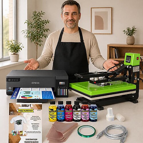 A3 Otomatik Tişört Baskı Seti 17 - Digitronix