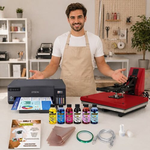 A3 Tişört Sublimasyon Baskı Seti 8 - Digitronix