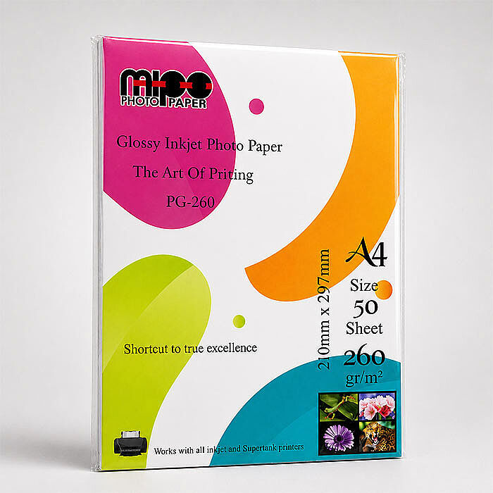 A4 Parlak Fotoğraf Kağıdı 260gr. İnkjet MİPO - 1