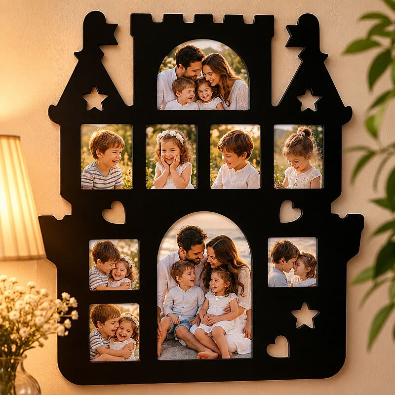 Ahşap Çoklu Fotoğraf Çerçevesi Kale JK-1201 - 1