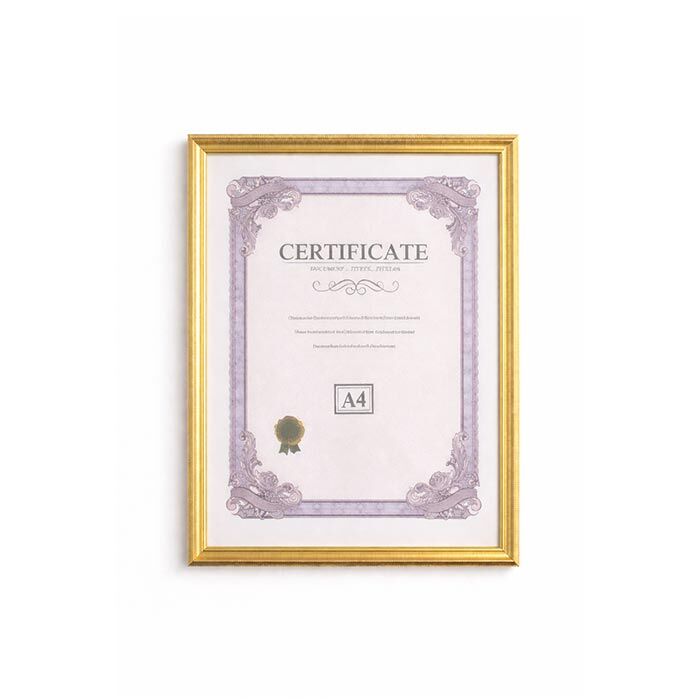 Ahşap Diploma ve Fotoğraf Çerçvesi A4 Altın - 3