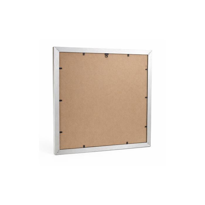 Ahşap Kare Fotoğraf Çerçevesi 30x30 Gümüş - 3