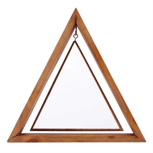 Sublimasyon Ahşap Üçgen Salıncaklı Foto Çerç 19x19 - 1