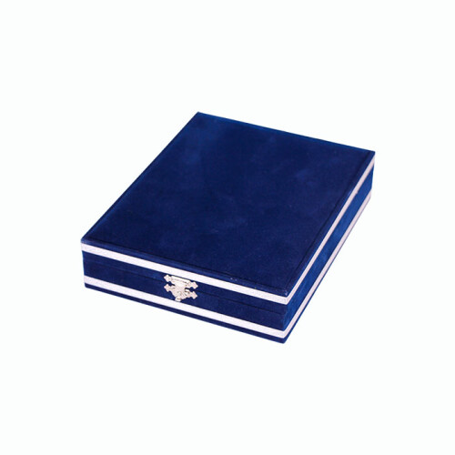 Ahşaplı Plaket Kutusu 12x16 Lacivert Dikey - (1)
