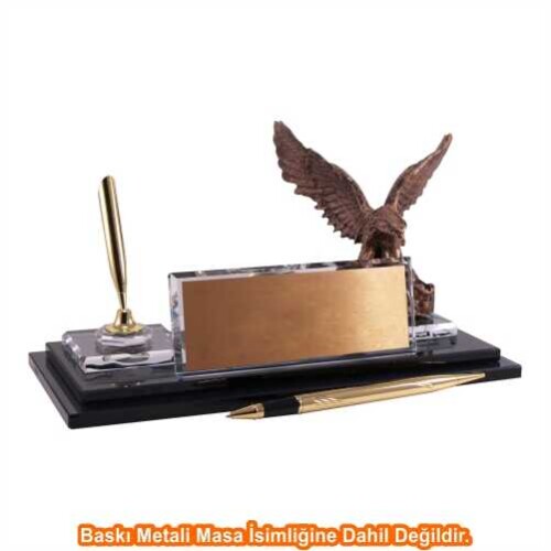 Altın Kartal Kristal Masa İsimliği KC1607 - 
