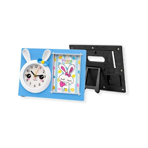 Sevimli Tavşan Saatli Çocuk Çerçeveleri - 4