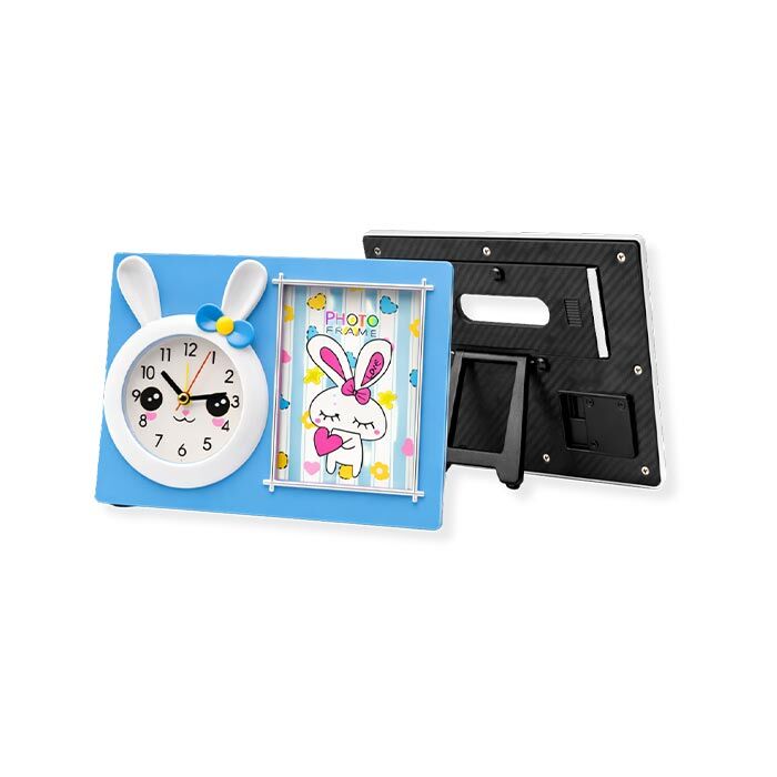 Sevimli Tavşan Saatli Çocuk Çerçeveleri - 4