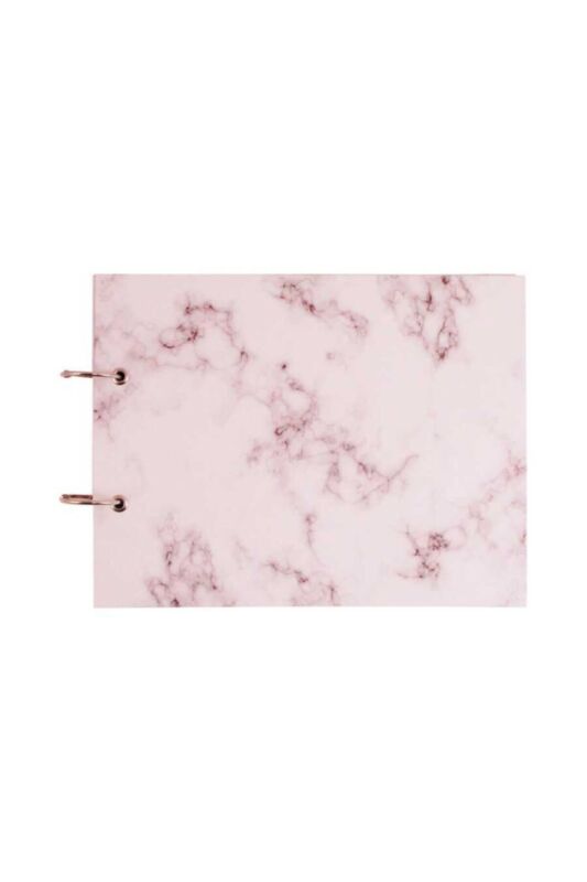 Beyaz Kalemli Siyah Anı Defteri Beyaz Mermer - 1