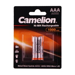 Camelion AAA 1000 mah Şarjlı İnce Pil 2li Blister - 