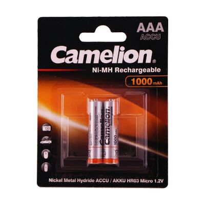 Camelion AAA 1000 mah Şarjlı İnce Pil 2li Blister - 1