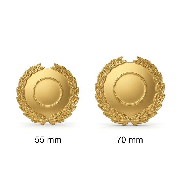 Çelenkli Altın Faset Plaket Aksesuarları - 5