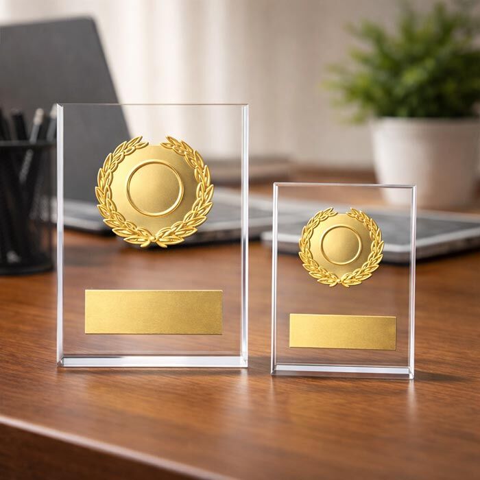 Çelenkli Altın Faset Plaket Aksesuarları - 3