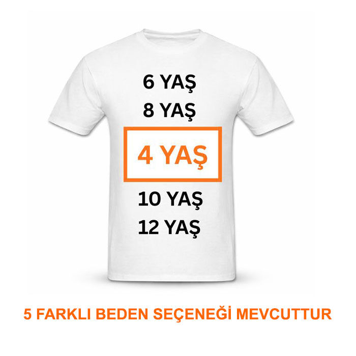 Çocuk İçin Süblimasyon Pamuk Polyester Tişört - 1