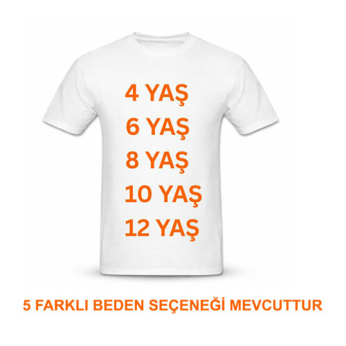Çocuk İçin Süblimasyon Pamuk Polyester Tişört - 6