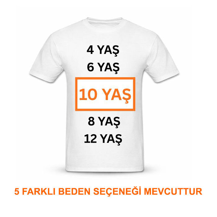 Çocuk İçin Süblimasyon Pamuk Polyester Tişört - 4