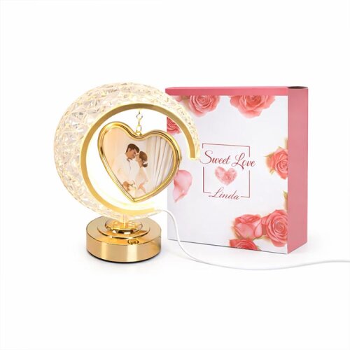 Dekoratif Ay Kalpli Işıklı Fotoğraf Çerçevesi - 3