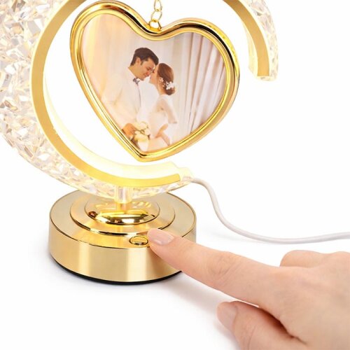 Dekoratif Ay Kalpli Işıklı Fotoğraf Çerçevesi - 5