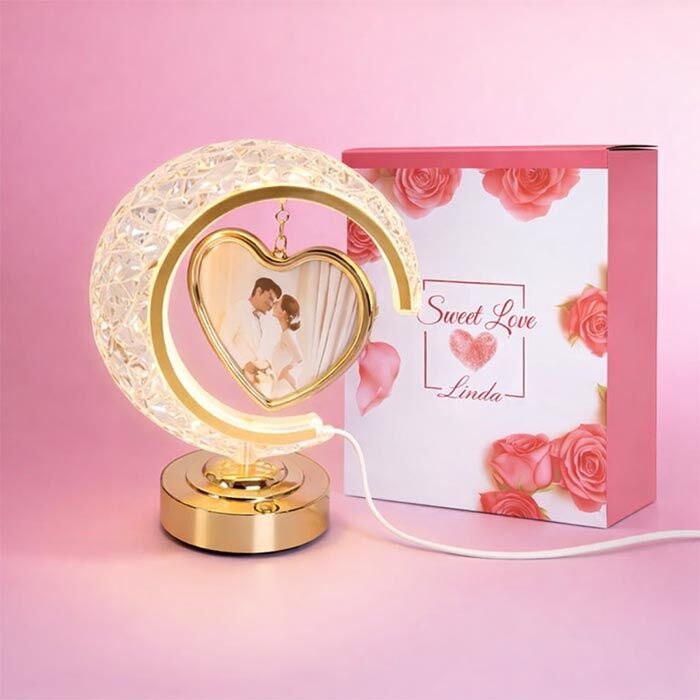 Dekoratif Ay Kalpli Işıklı Fotoğraf Çerçevesi - 4