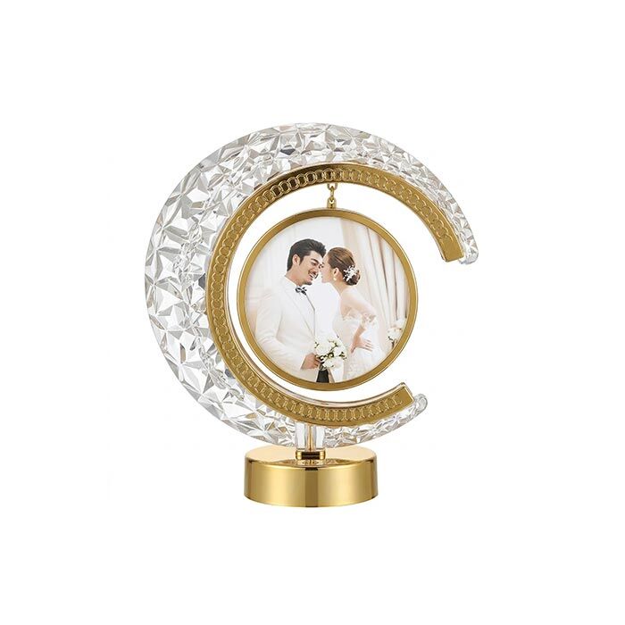 Dekoratif Ay Yuvarlak Işıklı Fotoğraf Çerçevesi - 5