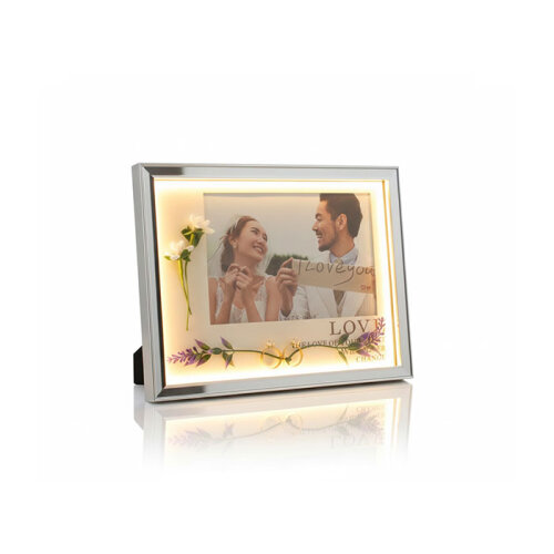 Dekoratif Çiçekli Işıklı Fotoğraf Çerçevesi 15x20 - 3