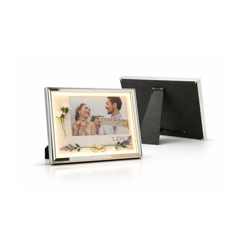 Dekoratif Çiçekli Işıklı Fotoğraf Çerçevesi 15x20 - 5