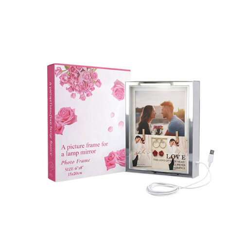 Dekoratif Işıklı Kristal Fotoğraf Çerçevesi 15x20 - 4