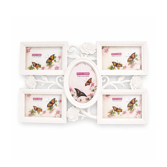 Dekoratif Plastik Çoklu Çerçeve 10x15 Güllü 5li - 1