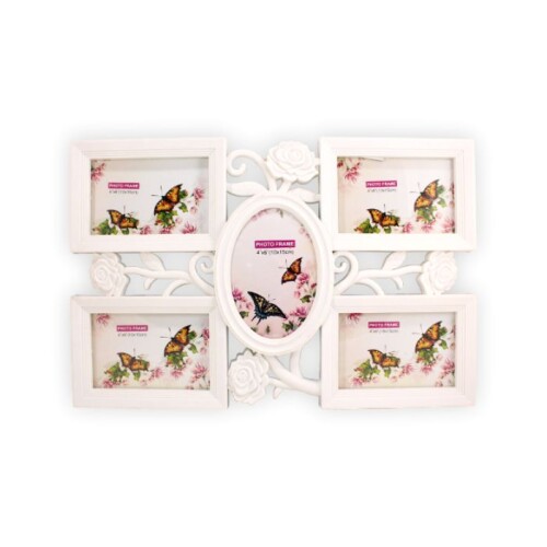 Dekoratif Plastik Çoklu Çerçeve 10x15 Güllü 5li - 3