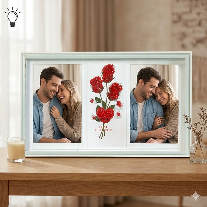 Dekoratif USB Led Işıklı Çerçeve 10x15 2li 7493-4S - 2