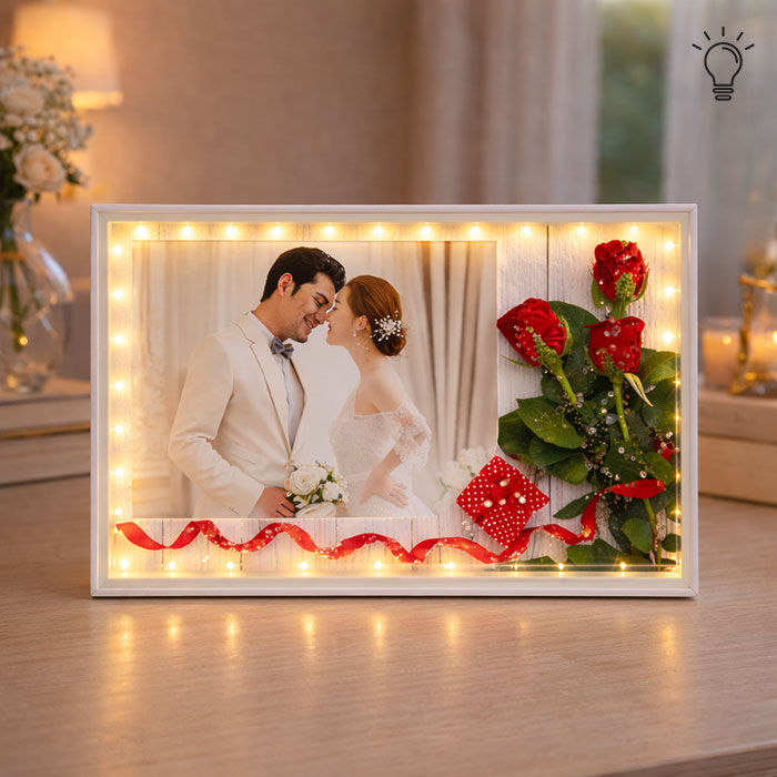 Dekoratif USB Led Işıklı Çerçeve 13x18 7493-5S - 2