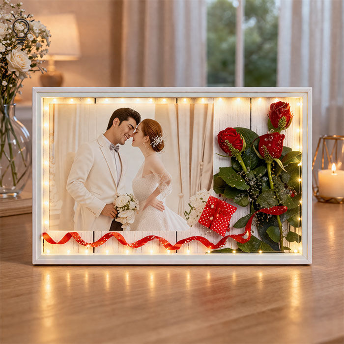 Dekoratif USB Led Işıklı Çerçeve 15x20 7493-5L - 2