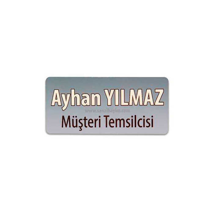 Digitronix HDF Yaka İsimliği Dikdörtgen Mıknatıslı - 1