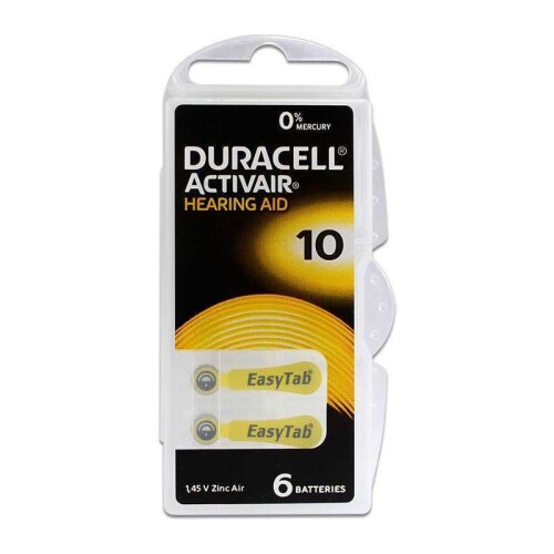 Duracell Activair 10 Kulaklık Pili 6lı Blister - 