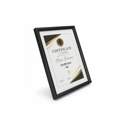 Duvar İçin Siyah Ahşap Fotoğraf Çerçevesi A4 - 3